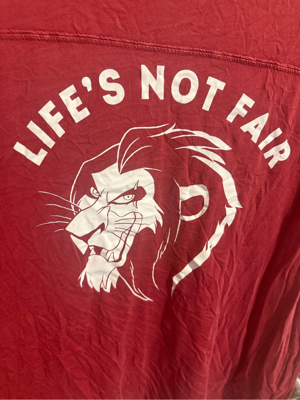 Torrid Disney Villains Scar “Life’s Not Fair” Graphic Tee – Size 1 / 1X - Picture 4 of 6